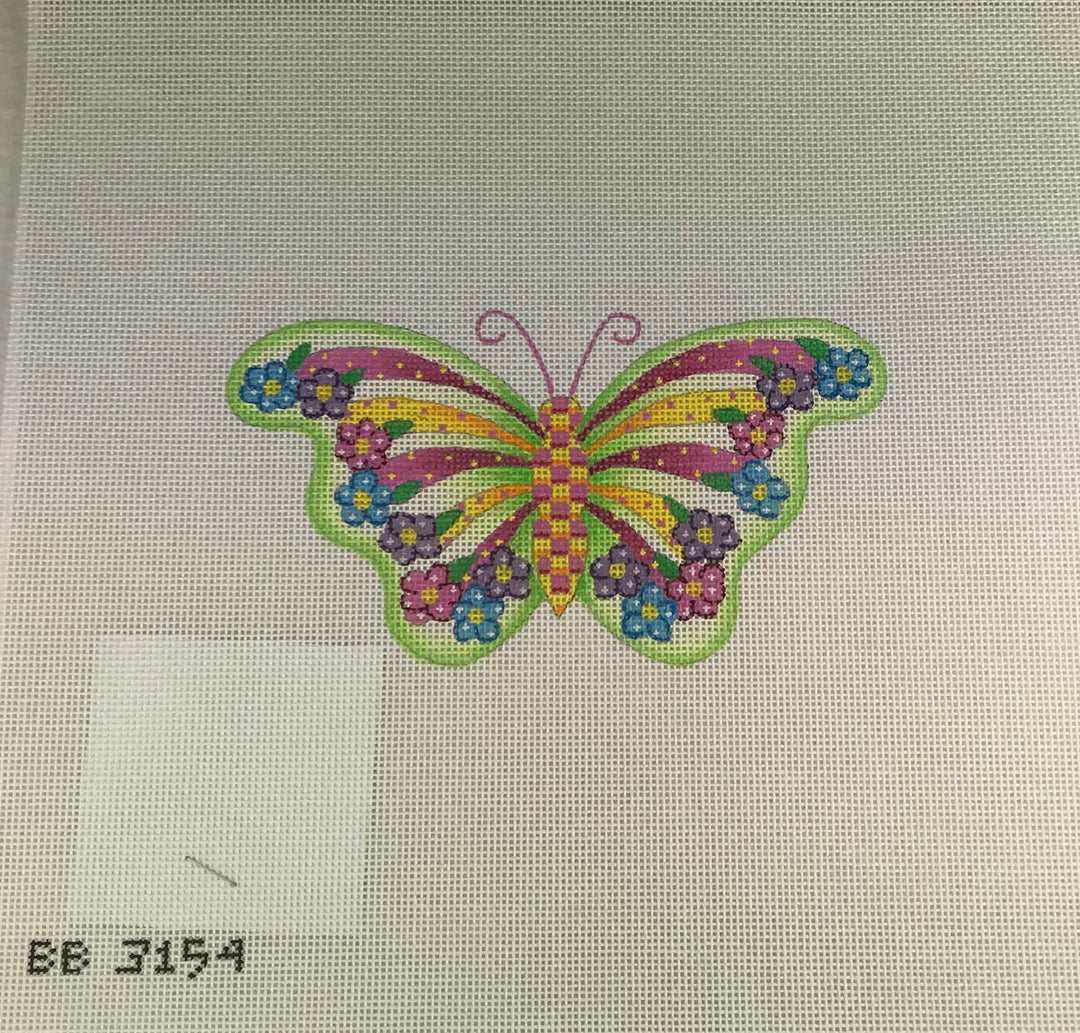 Kirk & Bradley BB3154 Yellow & Pink Butterfly