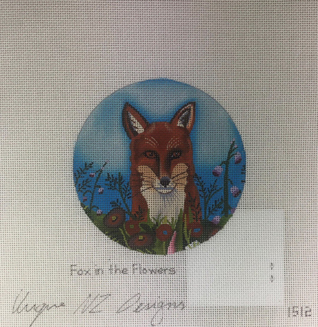 Unique NZ Designs 1512 Fox in the Flowers