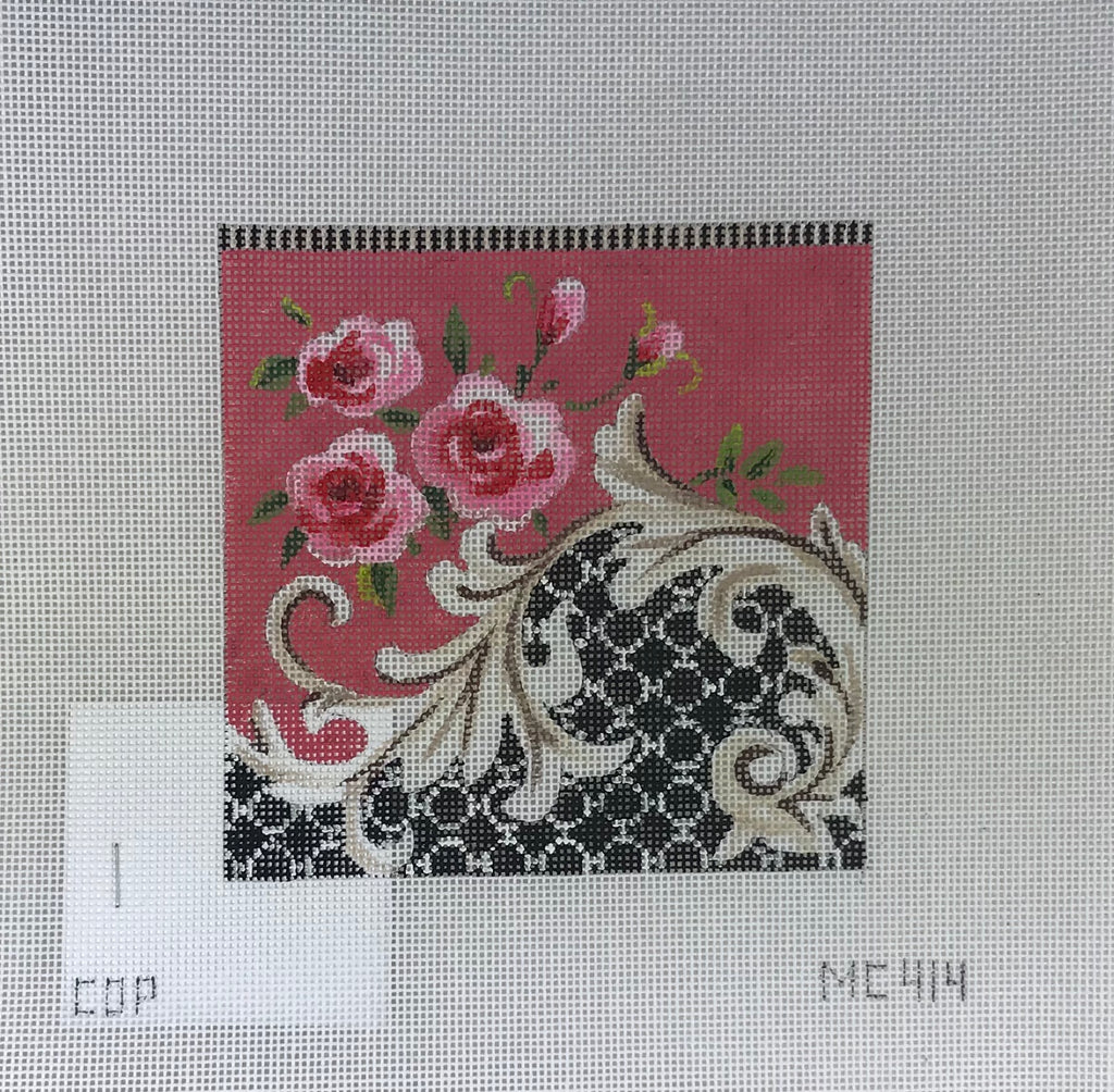 PLD Designs, Inc. MC414 Roses with Scroll