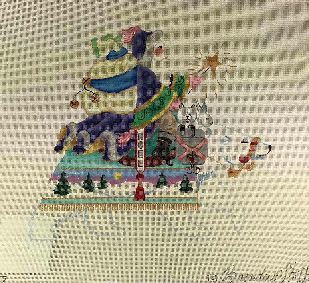 Brenda Stofft Design B107 Santa on Polar Bear