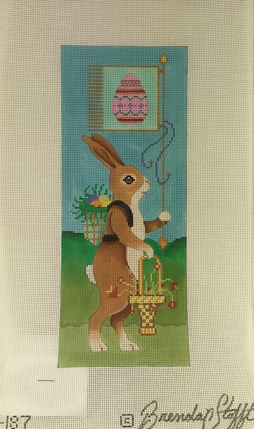* SALE- Brenda Stofft Design B187 Brown Easter Rabbit
