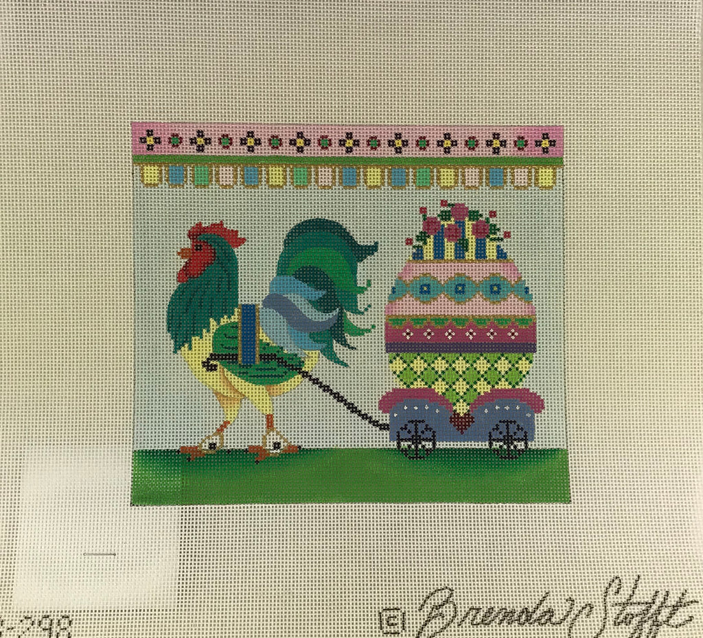 * Brenda Stofft Design B298 Rooster and Egg