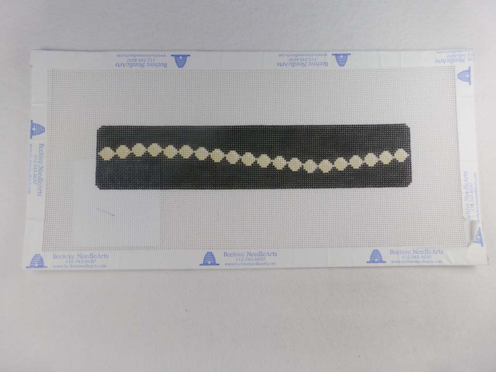 Rachel Donley Needlepoint RD11 Black Pearl Bracelet