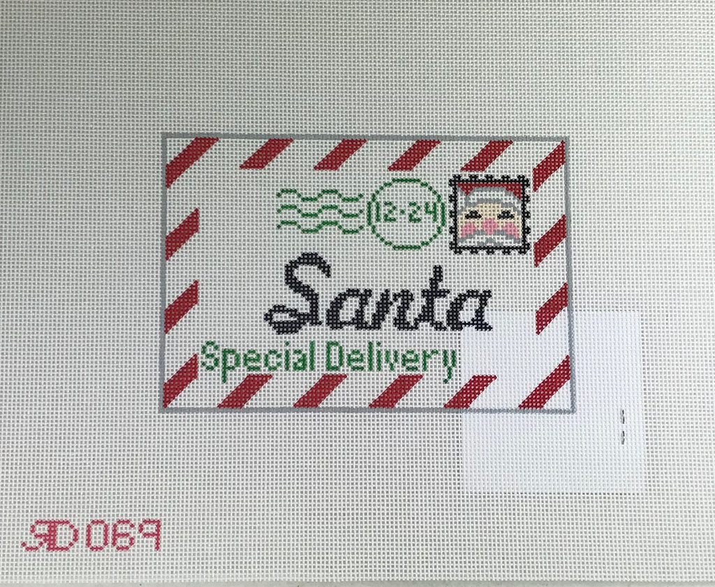 * Rachel Donley Needlepoint RD069 Mini Santa Letter