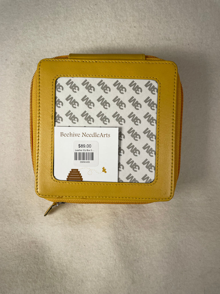 * Leather Zip Box 5.5 Golden Yellow