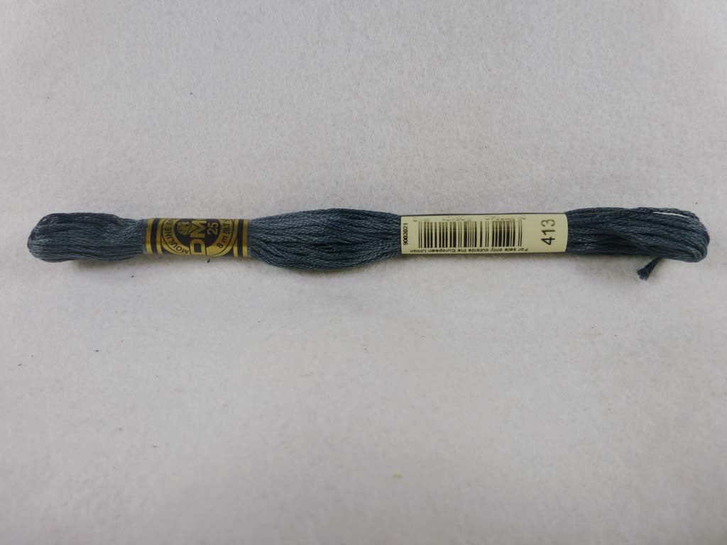 DMC Floss 413 Dark Pewter Gray by DMC From Beehive Needle Arts