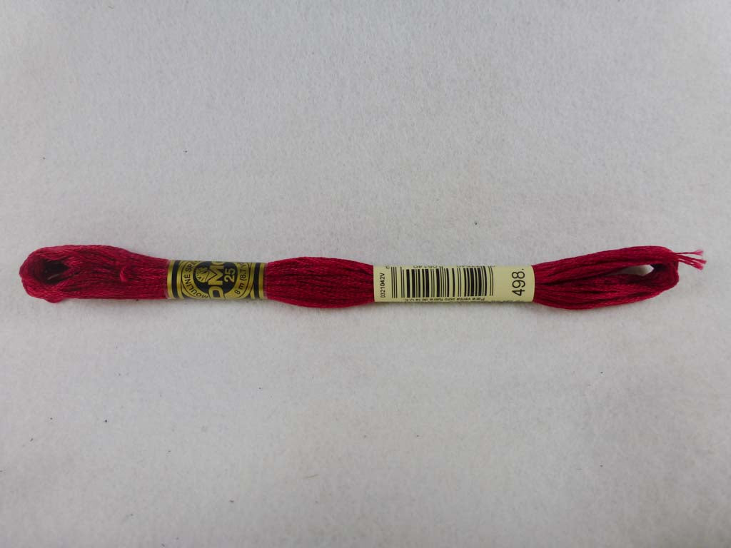 DMC Floss 498 Dark Red by DMC From Beehive Needle Arts