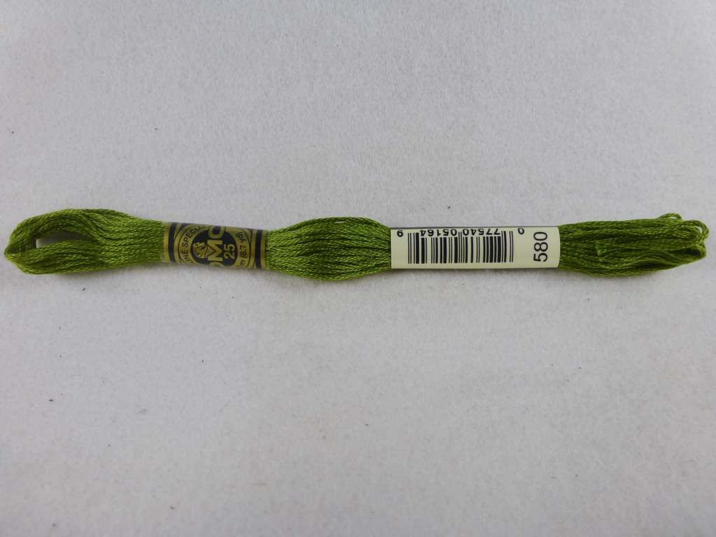 DMC Floss 580 Dark Moss Green by DMC From Beehive Needle Arts