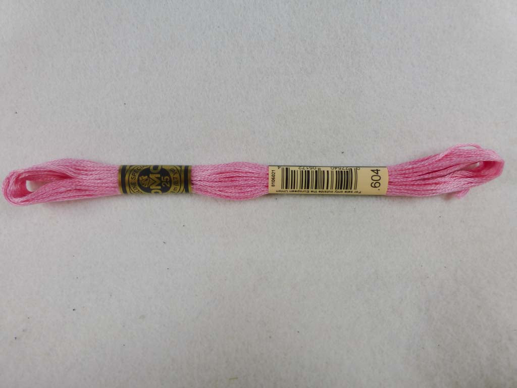 DMC Floss 604 Light Cranberry by DMC From Beehive Needle Arts