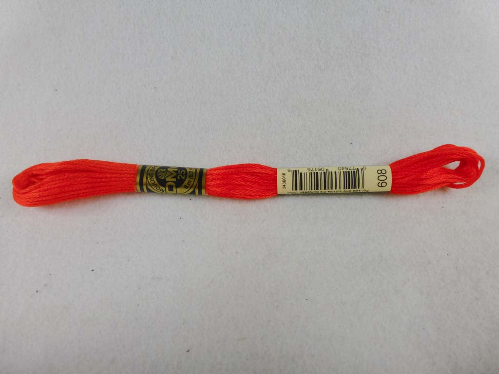 DMC Floss 608 Bright Orange by DMC From Beehive Needle Arts