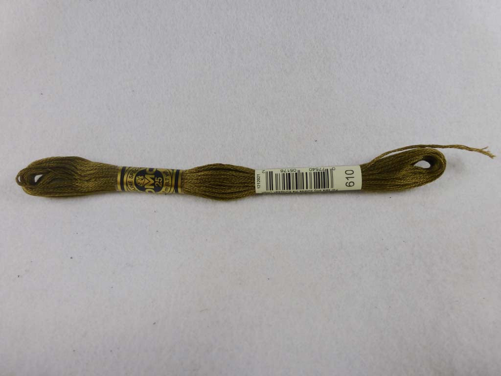 DMC Floss 610 Dark Drab Brown by DMC From Beehive Needle Arts