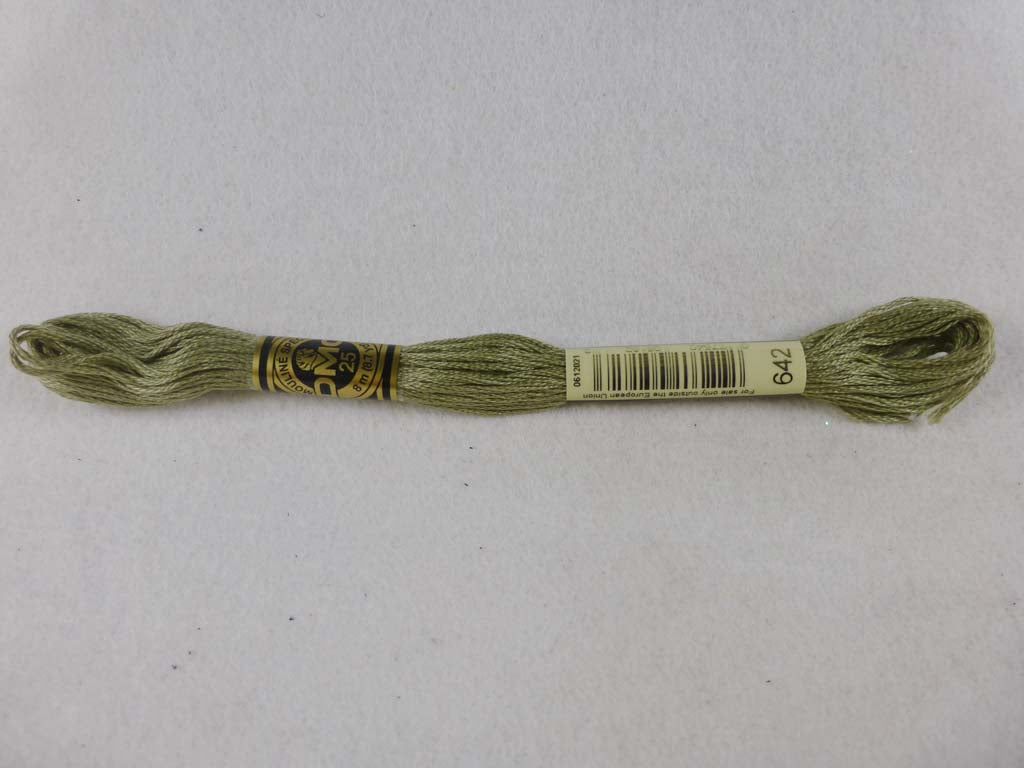 DMC Floss 642 Dark Beige Gray by DMC From Beehive Needle Arts