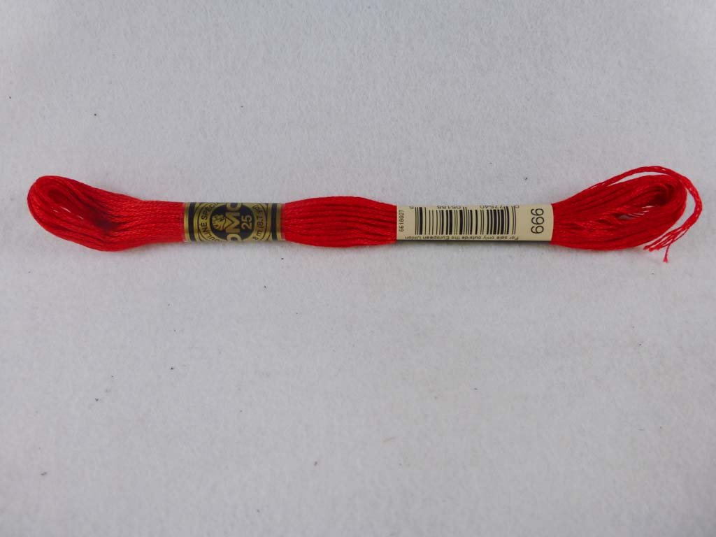 DMC Floss 666 Bright Red by DMC From Beehive Needle Arts