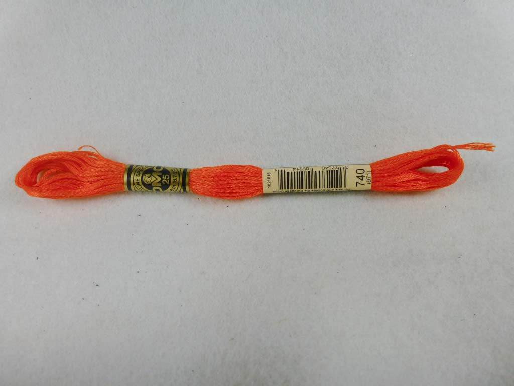 DMC Floss 740 Tangerine by DMC From Beehive Needle Arts