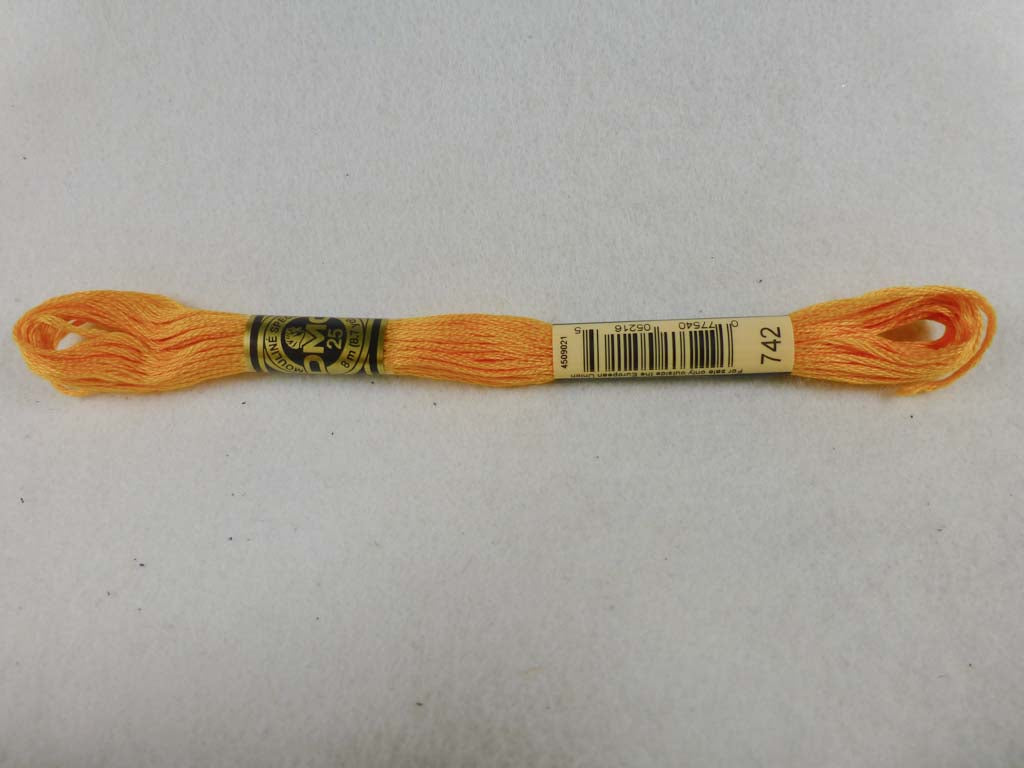 DMC Floss 742 Light Tangerine by DMC From Beehive Needle Arts