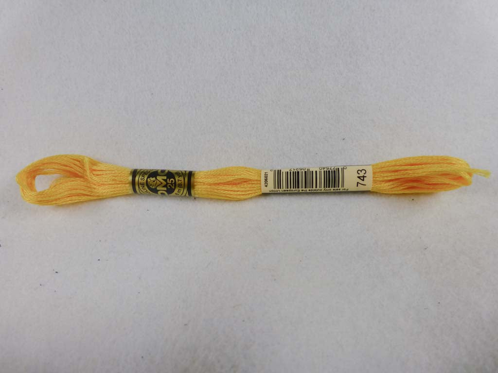 DMC Floss 743 Medium Yellow by DMC From Beehive Needle Arts