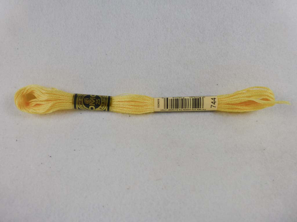 DMC Floss 744 Pale Yellow by DMC From Beehive Needle Arts