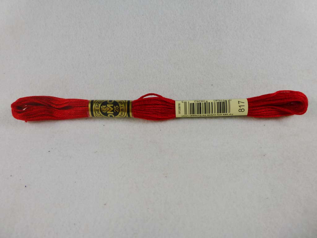 DMC Floss 817 Very Dark Coral Red by DMC From Beehive Needle Arts