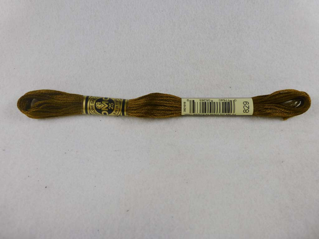 DMC Floss 829 Very Dark Golden Olive by DMC From Beehive Needle Arts