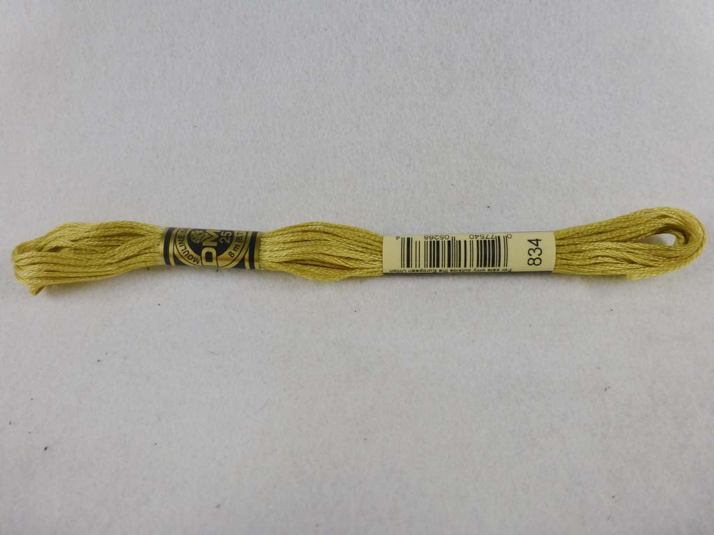 DMC Floss 834 Very Light Golden Olive by DMC From Beehive Needle Arts