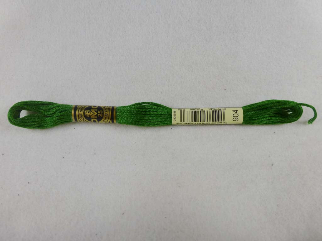 DMC Floss 904 Very Dark Parrot Green by DMC From Beehive Needle Arts