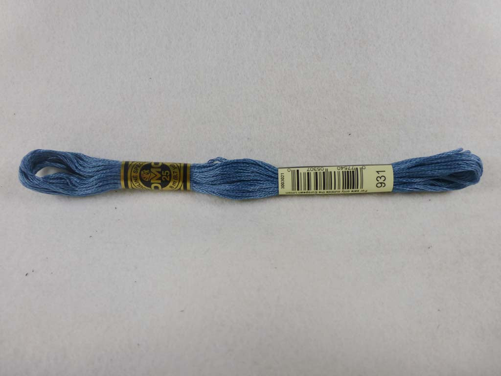 DMC Floss 931 Medium Antique Blue by DMC From Beehive Needle Arts