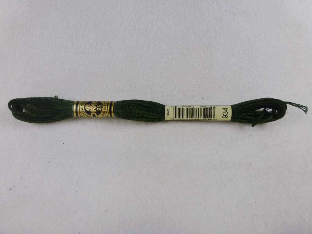 DMC Floss 934 Black Avocado Green by DMC From Beehive Needle Arts
