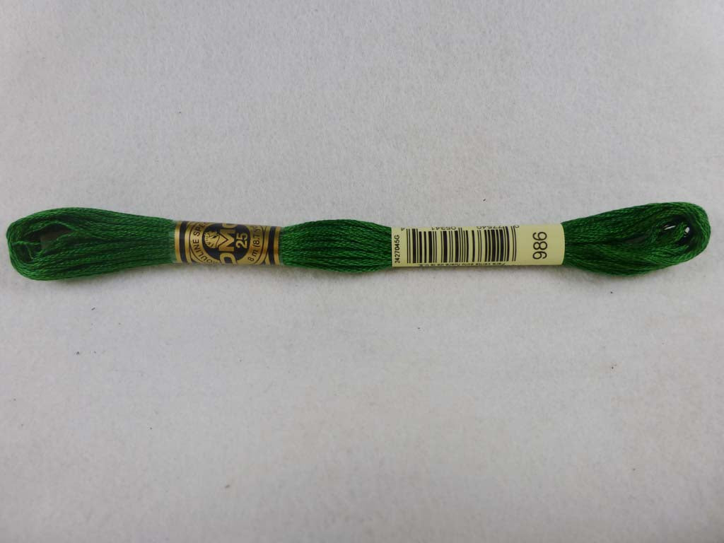 DMC Floss 986 Very Dark Forest Green by DMC From Beehive Needle Arts