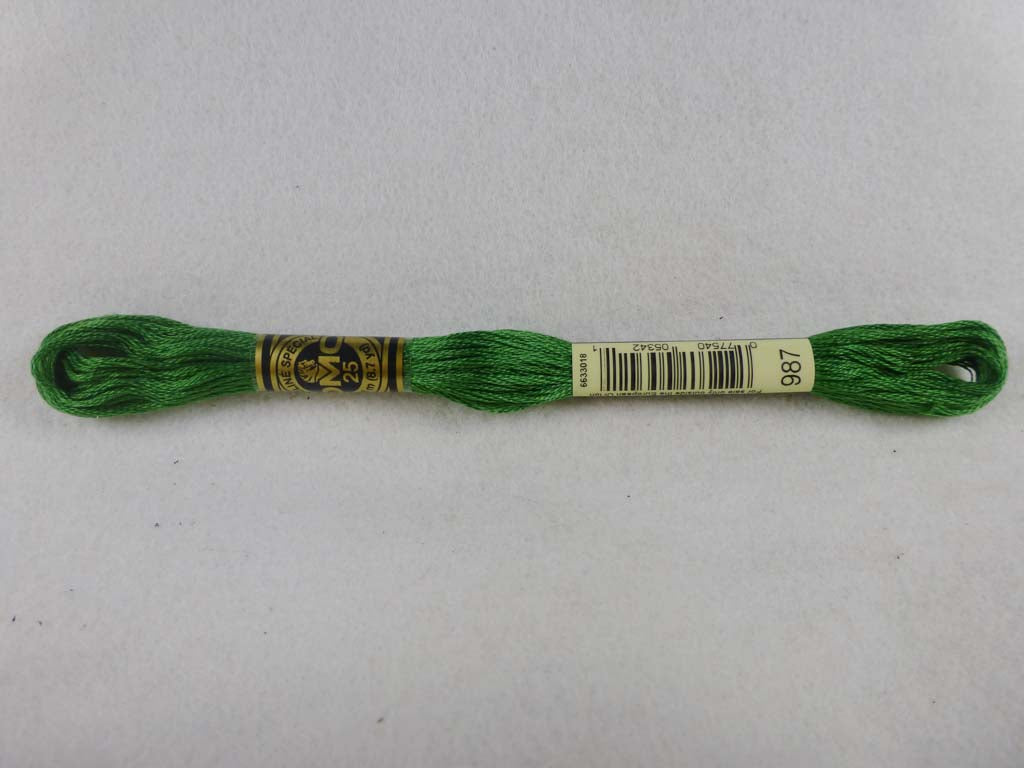 DMC Floss 987 Dark Forest Green by DMC From Beehive Needle Arts