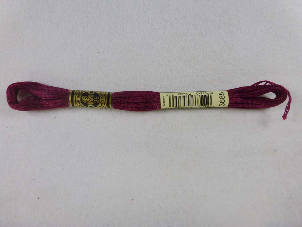 DMC Floss 3685 Very Dark Mauve by DMC From Beehive Needle Arts