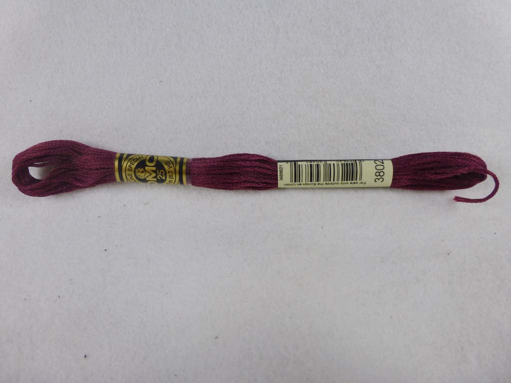 DMC Floss 3802 Very Dark Antique Mauve by DMC From Beehive Needle Arts