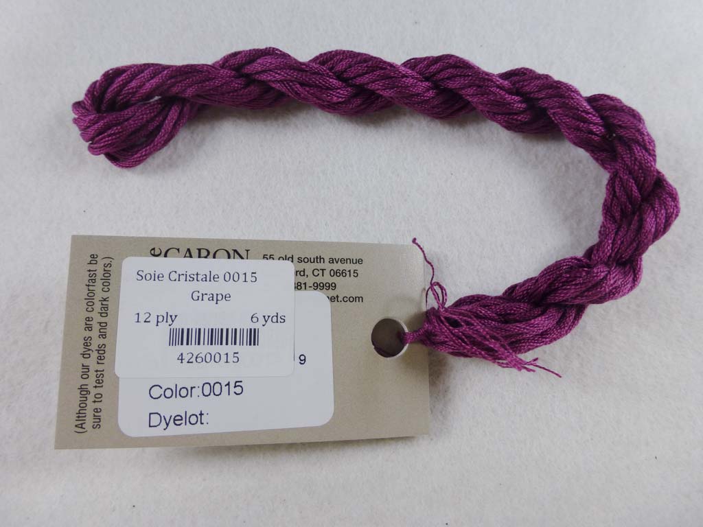 Soie Cristale 0015 Grape by Caron Collection From Beehive Needle Arts