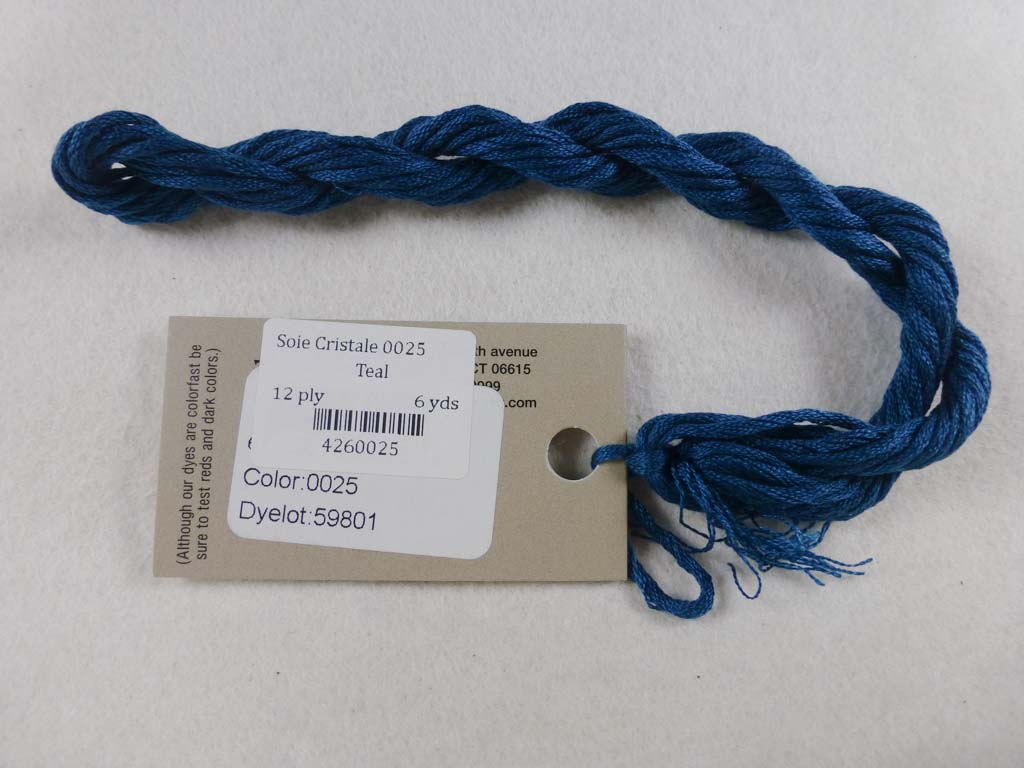 Soie Cristale 0025 Teal by Caron Collection From Beehive Needle Arts