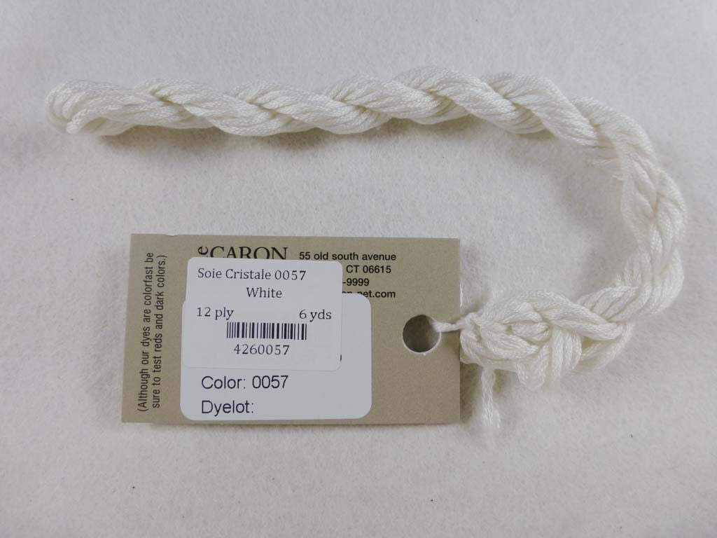 Soie Cristale 0057 White by Caron Collection From Beehive Needle Arts