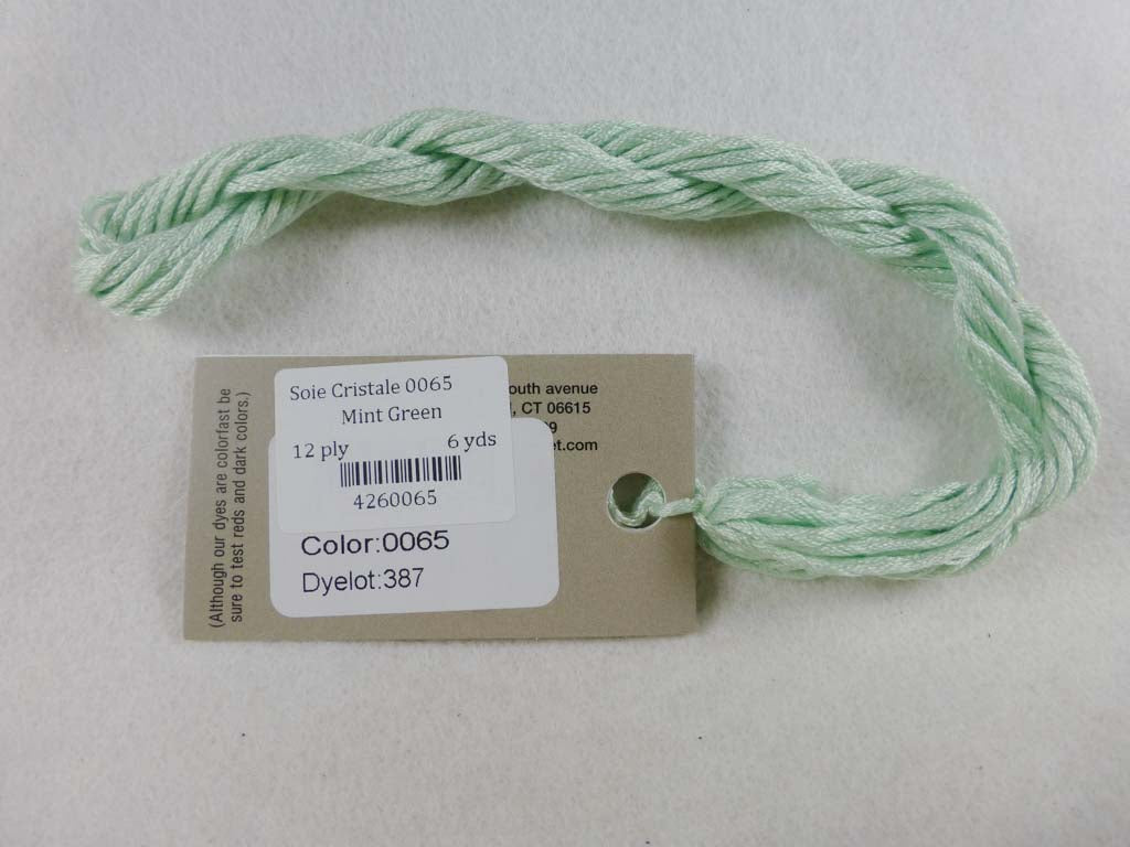 Soie Cristale 0065 Mint Green by Caron Collection From Beehive Needle Arts