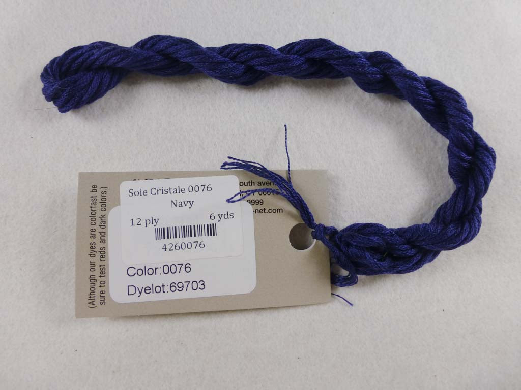 Soie Cristale 0076 Navy by Caron Collection From Beehive Needle Arts