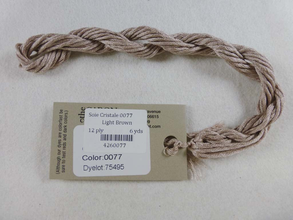 Soie Cristale 0077 Light Brown by Caron Collection From Beehive Needle Arts