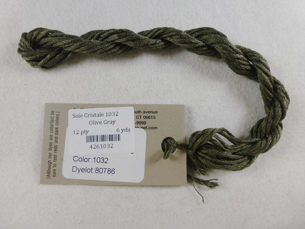 Soie Cristale 1032 Olive Gray by Caron Collection From Beehive Needle Arts
