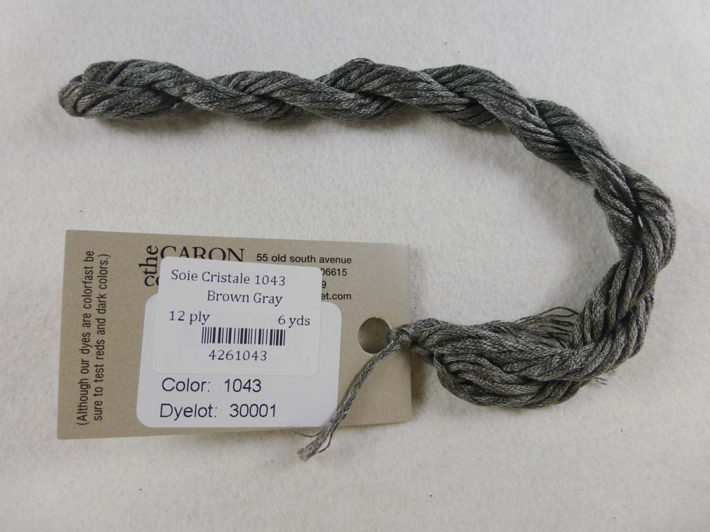 Soie Cristale 1043 Brown Gray by Caron Collection From Beehive Needle Arts