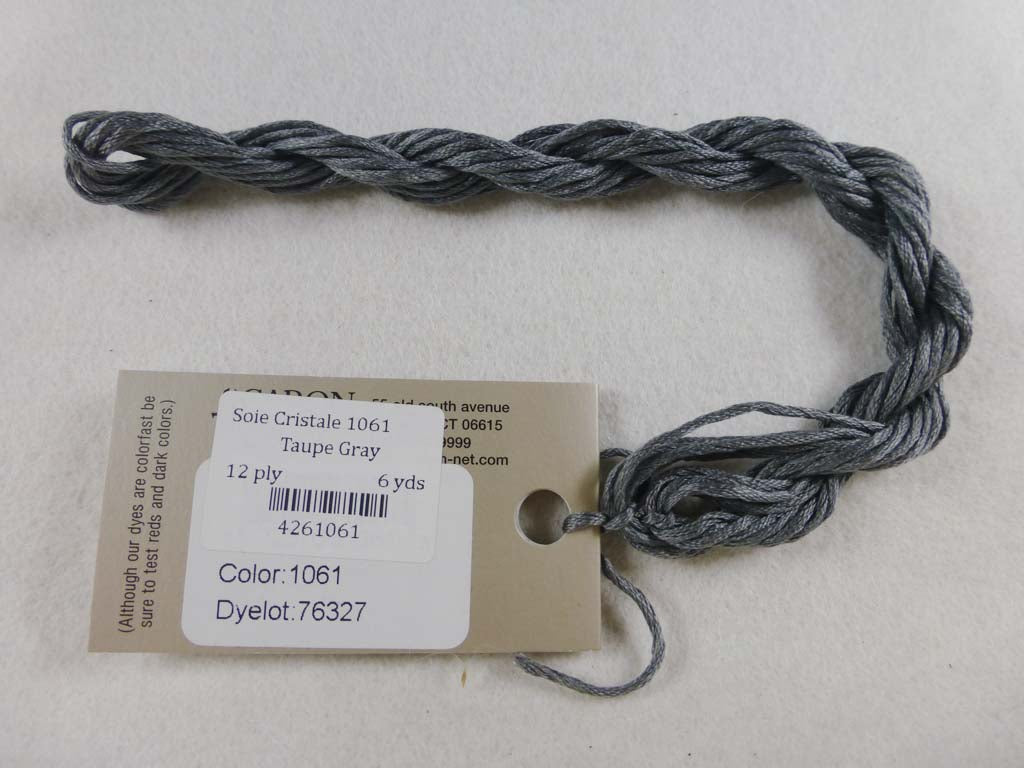 Soie Cristale 1061 Taupe Gray by Caron Collection From Beehive Needle Arts