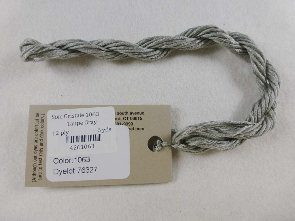 Soie Cristale 1063 Taupe Gray by Caron Collection From Beehive Needle Arts