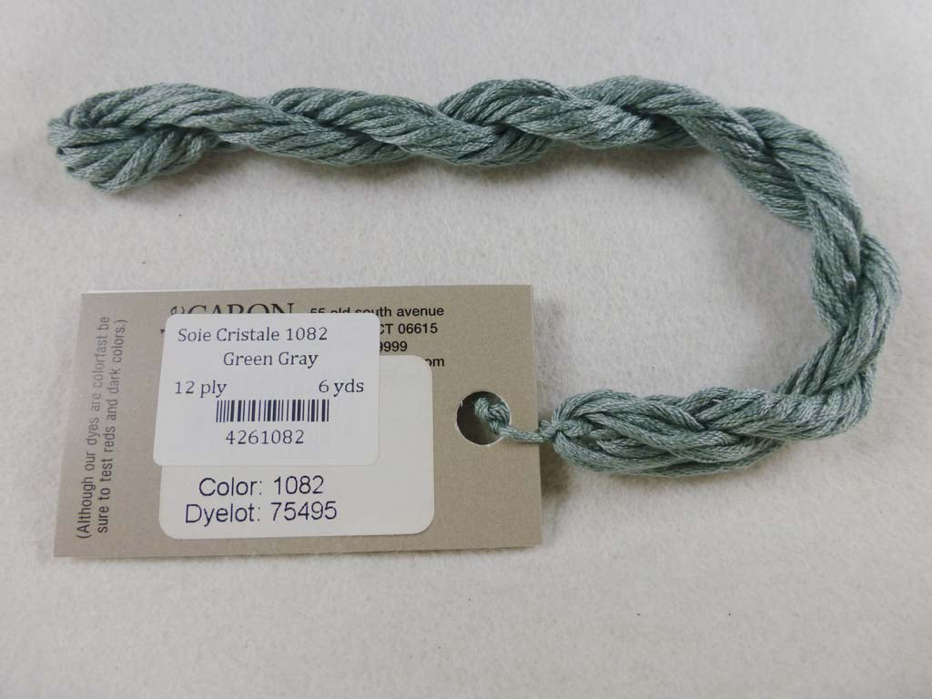 Soie Cristale 1082 Green Gray by Caron Collection From Beehive Needle Arts