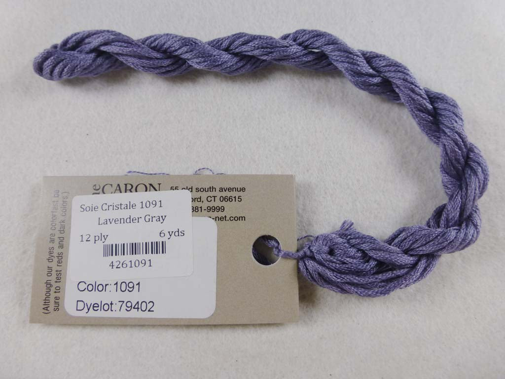 Soie Cristale 1091 Lavender Gray by Caron Collection From Beehive Needle Arts