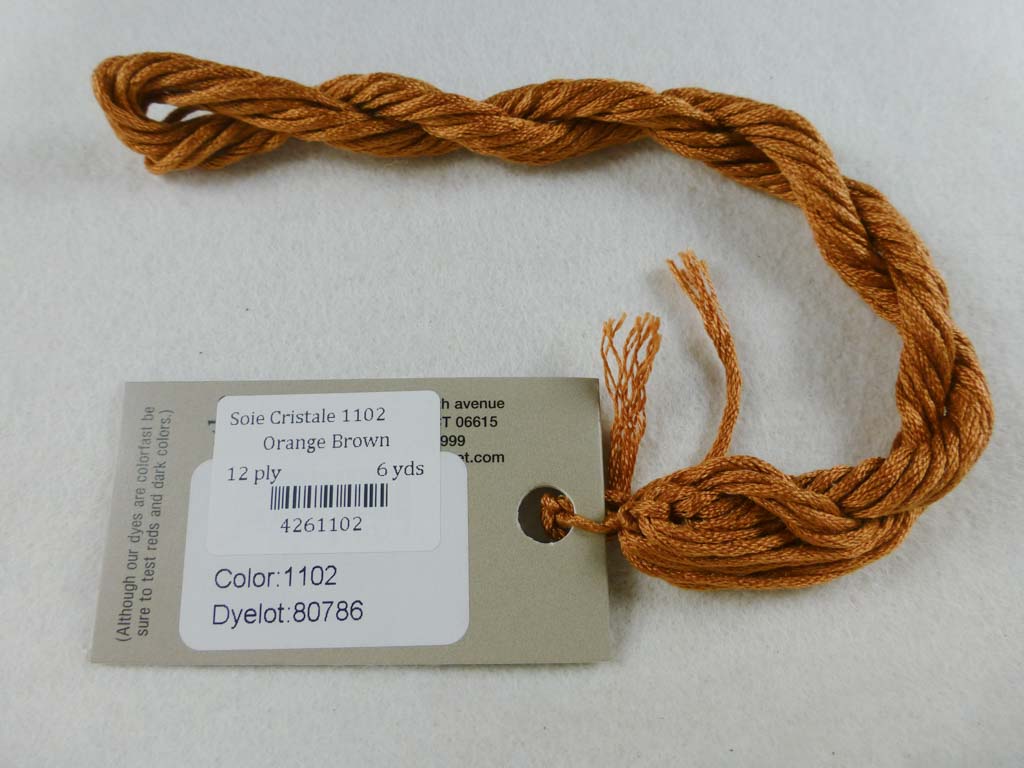 Soie Cristale 1102 Orange Brown by Caron Collection From Beehive Needle Arts