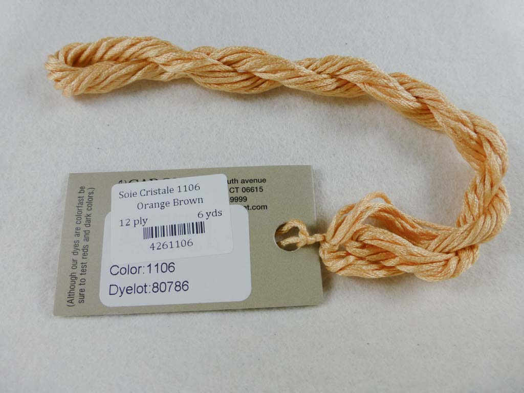 Soie Cristale 1106 Orange Brown by Caron Collection From Beehive Needle Arts