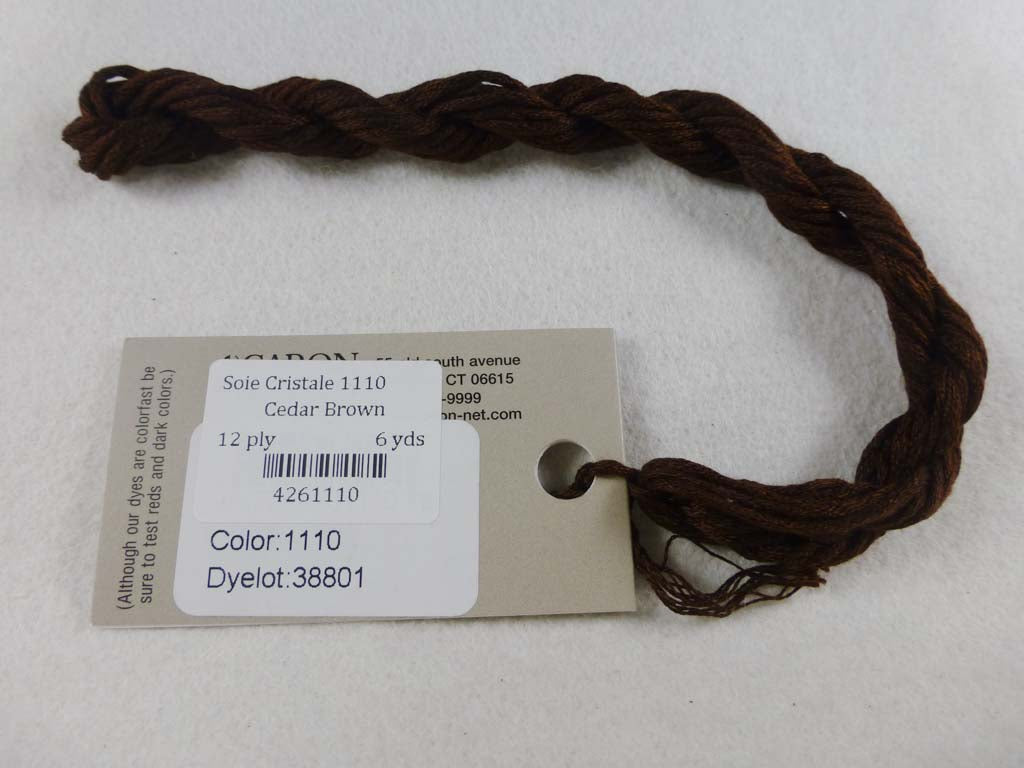 Soie Cristale 1110 Cedar Brown by Caron Collection From Beehive Needle Arts