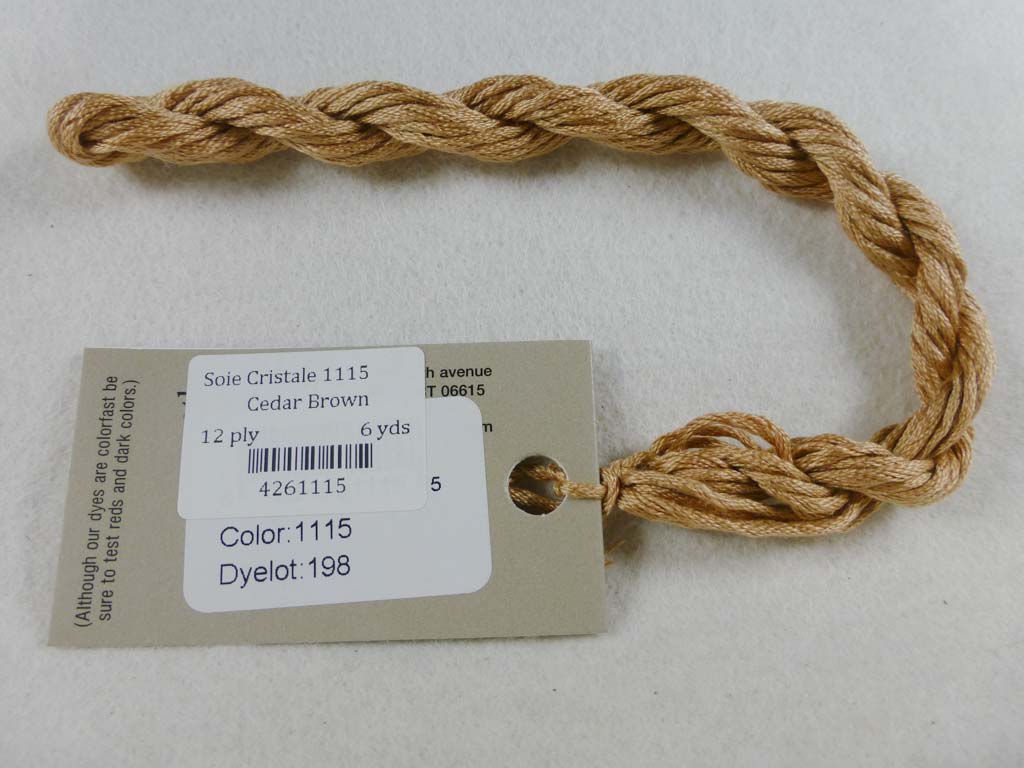 Soie Cristale 1115 Cedar Brown by Caron Collection From Beehive Needle Arts