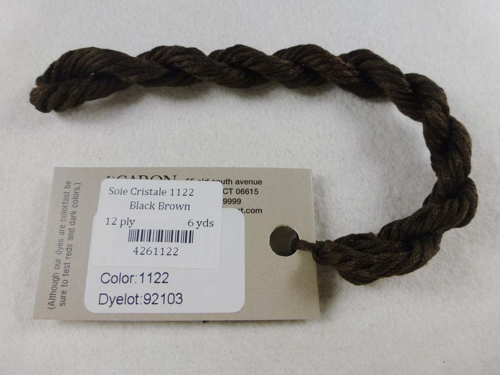 Soie Cristale 1122 Black Brown by Caron Collection From Beehive Needle Arts