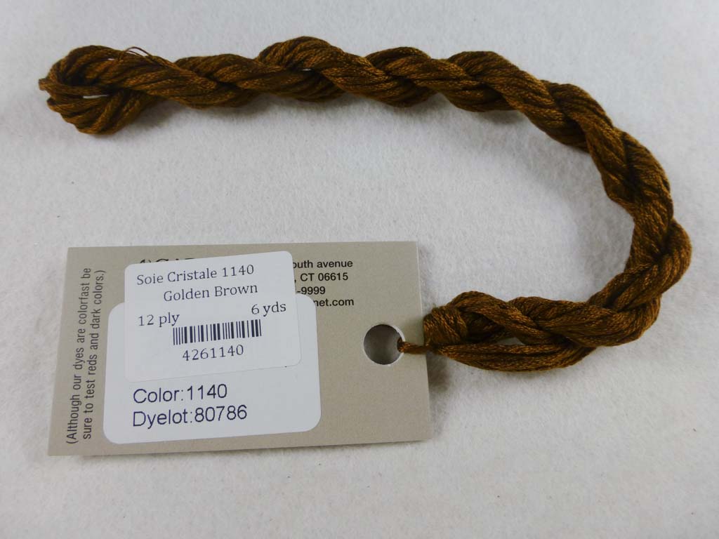 Soie Cristale 1140 Golden Brown by Caron Collection From Beehive Needle Arts