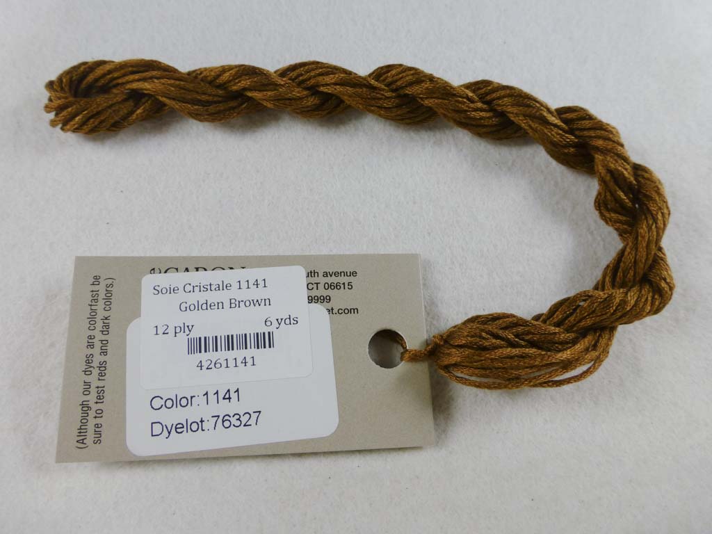 Soie Cristale 1141 Golden Brown by Caron Collection From Beehive Needle Arts